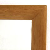 Miroir scandinave en chêne, Suède 1960, 127x49cm