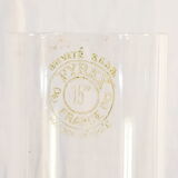 Ancient lampe a petrole in green opaline