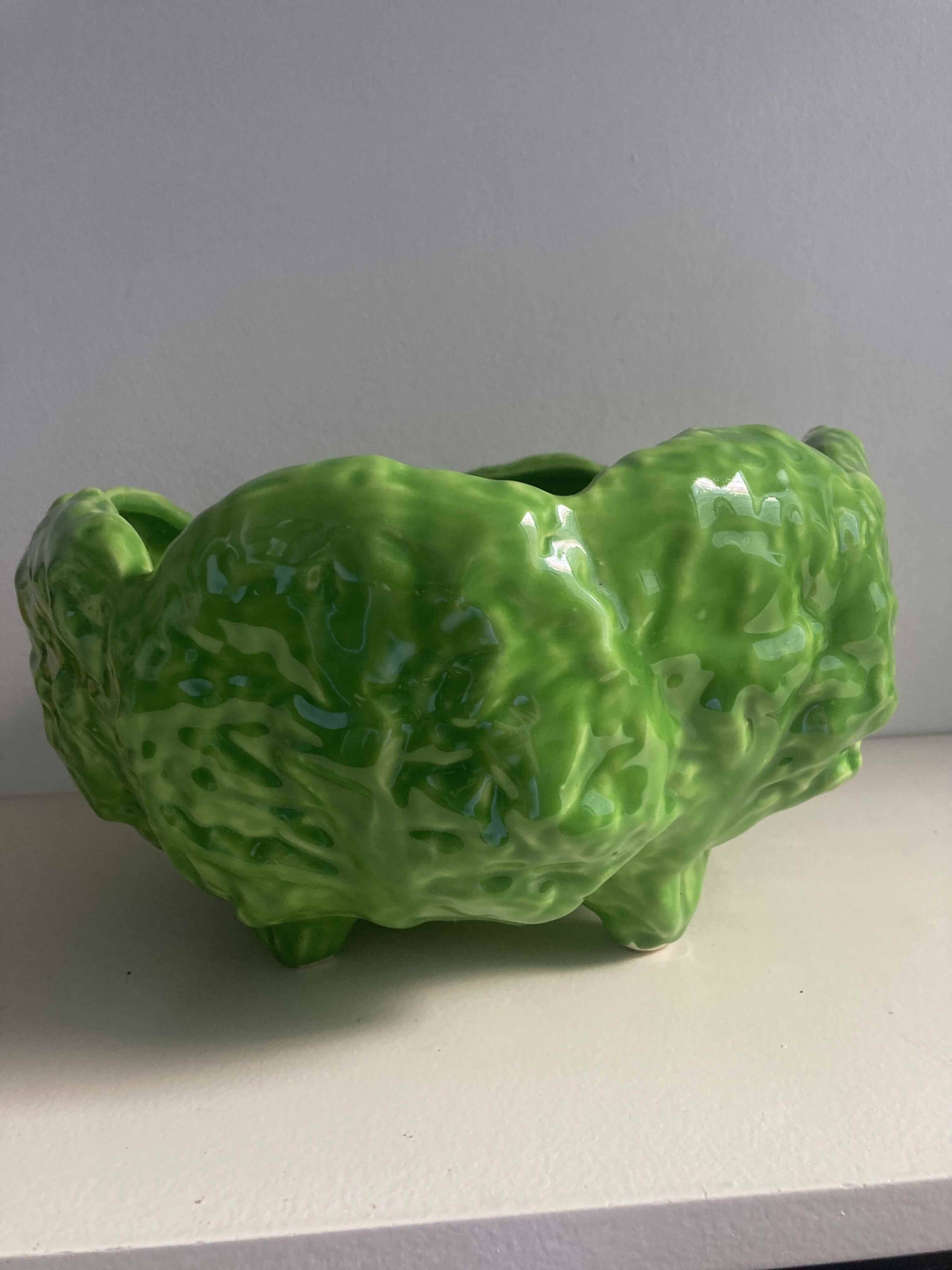 Earthenware salad bowl "cabbage"