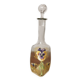 Antique Legras Carafe – Enamelled glass with floral decoration - Art Nouveau