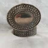 Silver metal jewelry box