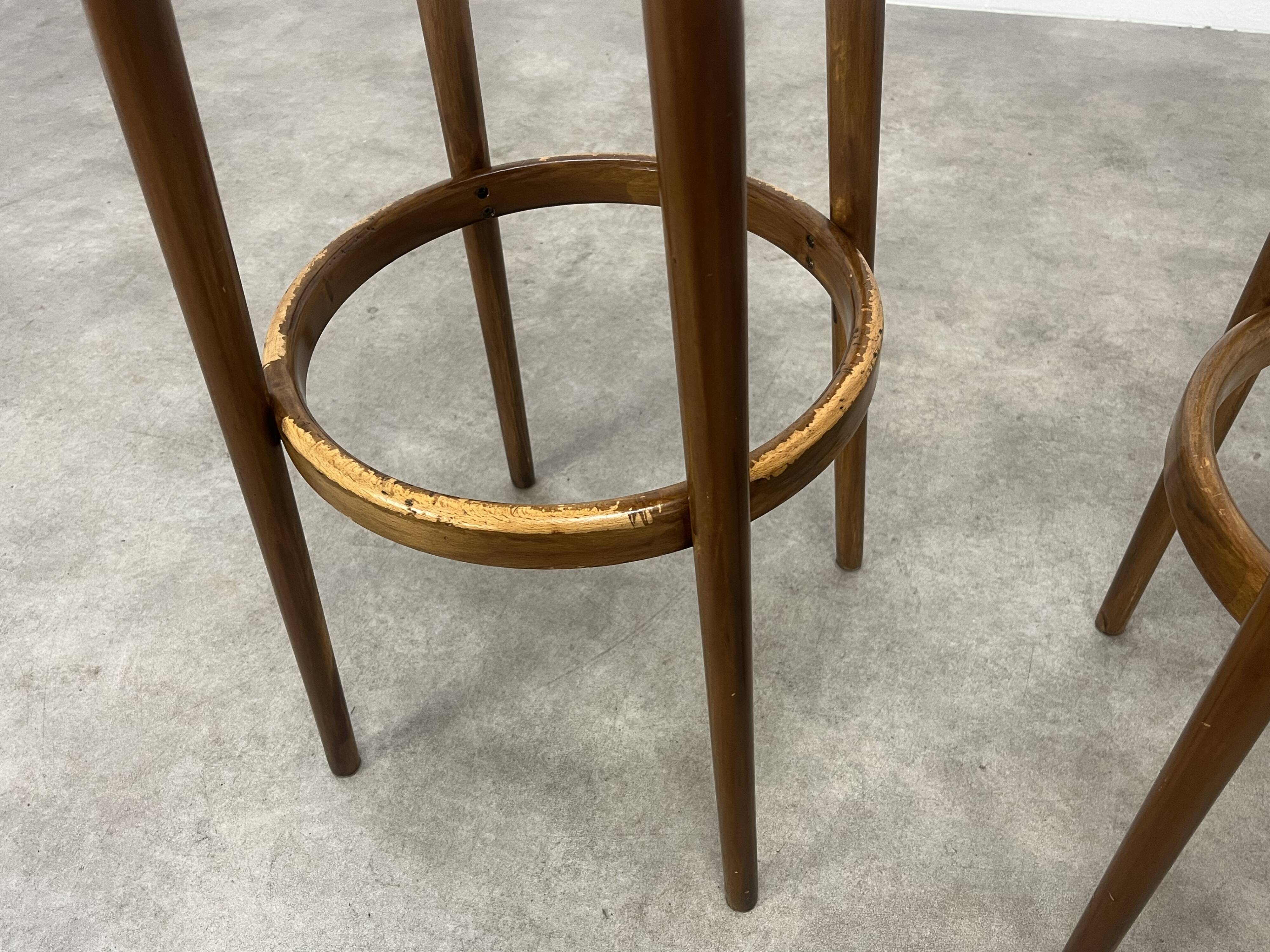 Paire de tabourets de bar Baumann