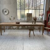 XL farmhouse table in beech and pine 3m