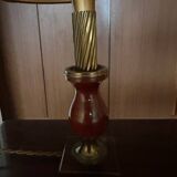 Pair of vintage mahogany bedside tables - bedside lamps