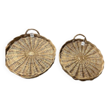 Set of 2 round trays