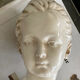 Glazed terracotta bust