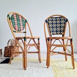 Rattan bistro chairs