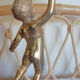 Lampe de chevet , de table , angelot en laiton doré