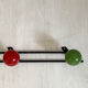 Vintage wall coat rack 60's