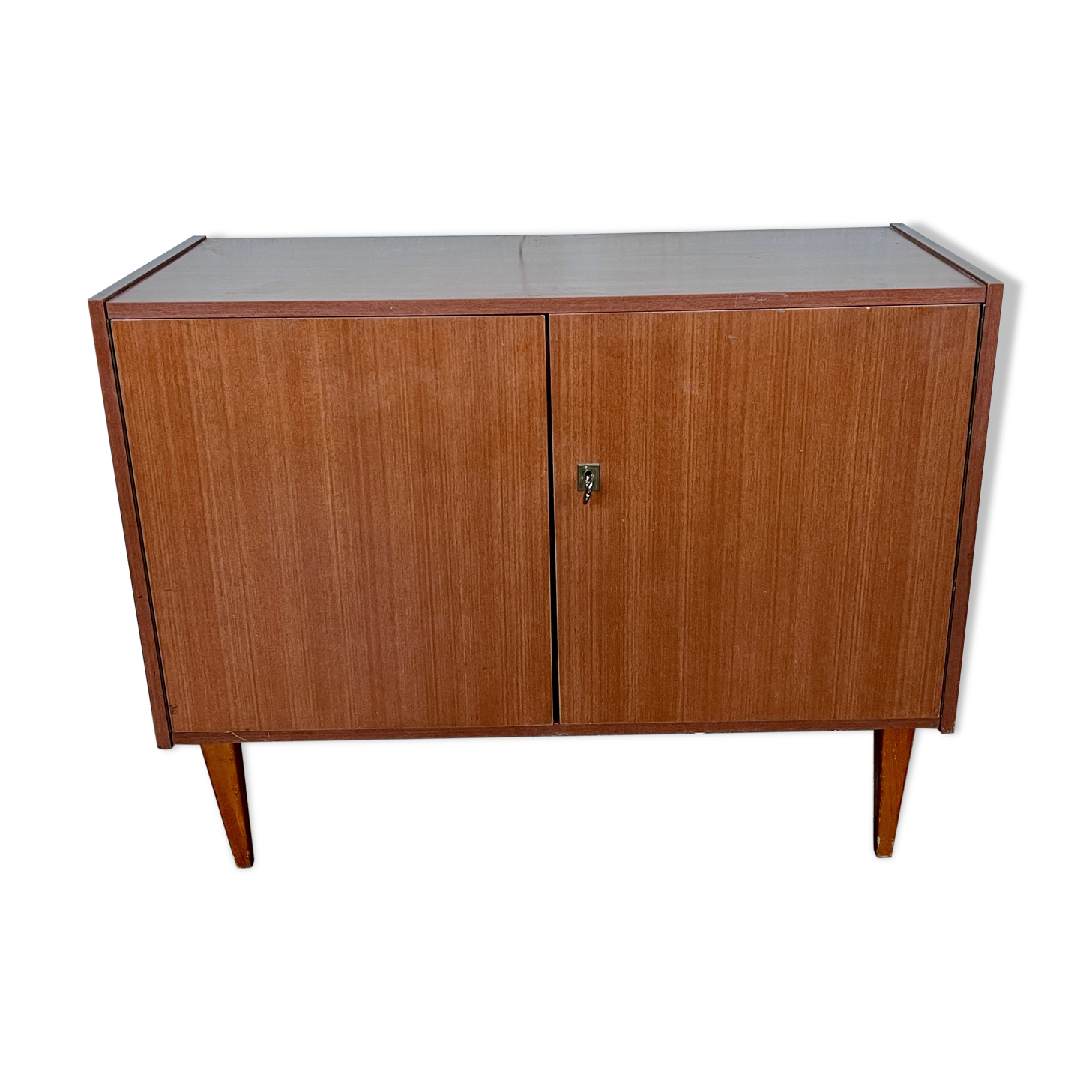 Hifi tv cabinet enfilade Scandinavian look modernist French 1950