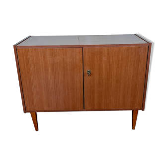 Hifi tv cabinet enfilade Scandinavian look modernist French 1950