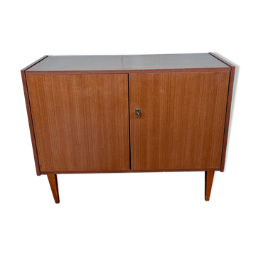 Hifi tv cabinet enfilade Scandinavian look modernist French 1950