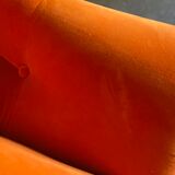 Fauteuil crapaud orange
