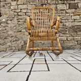 Bamboo rocking chair 1950