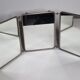 Ancien miroir de barbier triptyque à poser
