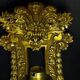A pair of important gilt bronze wall sconces, Louis XVI style, 19th century.