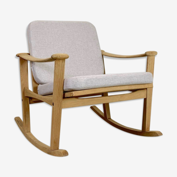 Rocking-chair danois par Finn Juhl pour M. Nissen, Danemark années 1960