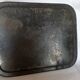 Large Napoleon III tray in black metal painted with floral decoration. 72x57 cm Good condition B795