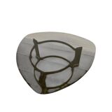 Table basse à café vintage en verre