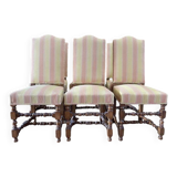 Set of 6 Louis XIII style chairs