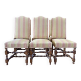 Set of 6 Louis XIII style chairs
