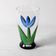 Blue Tulip Flower Water Tumbler Kosta Boda by Ulrica Hydman Vallien /Sweden