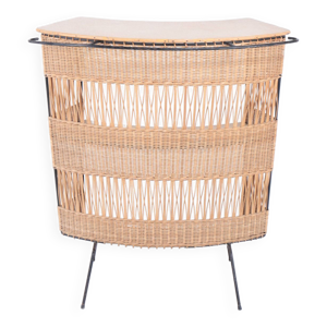 Bar vintage en rotin