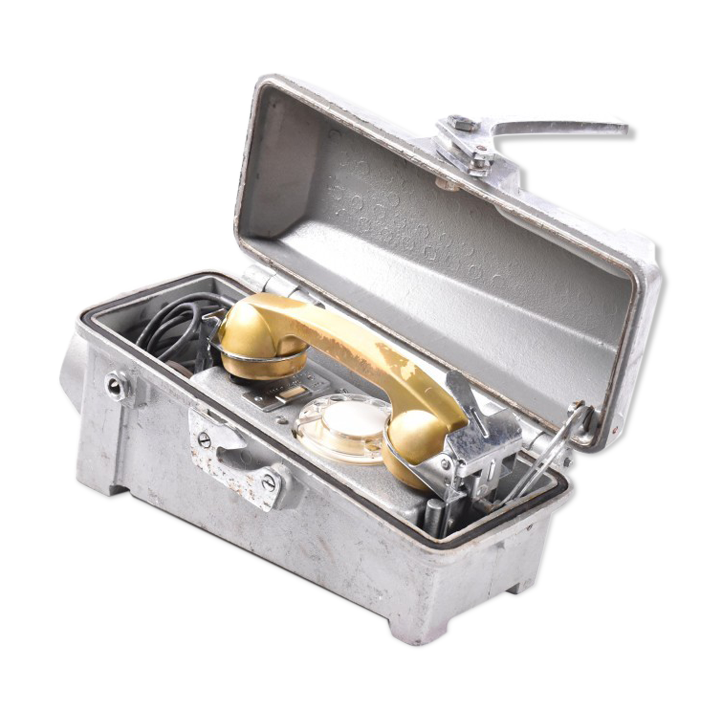 Old metal wall phone