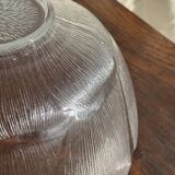 Very large vintage salad bowl with a stylised flower petal pattern H14.5