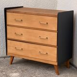 Commode pieds compas 1960