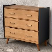 1960 compass foot chest of drawers