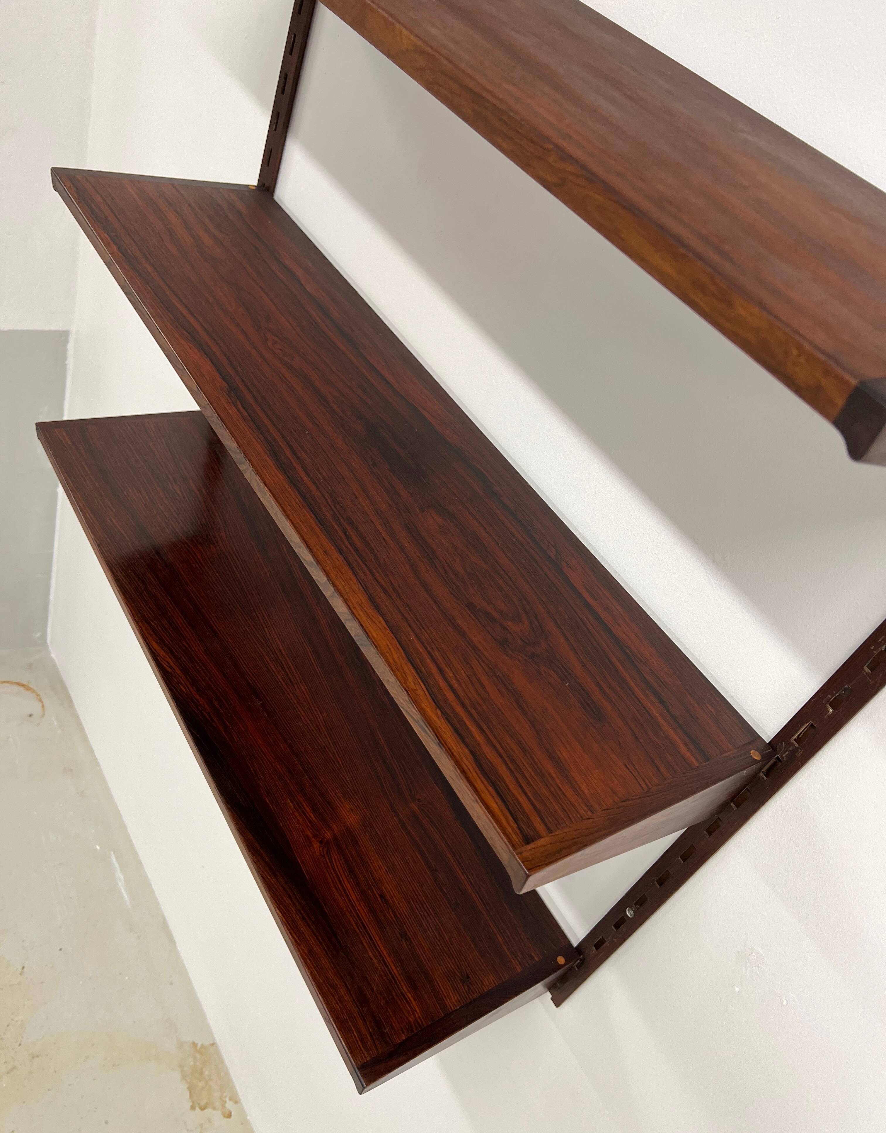 Rosewood Shelves by Kai Kristiansen for Feldballes