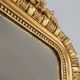 Large French antique gilt wooden chimney mirror, ca 1890