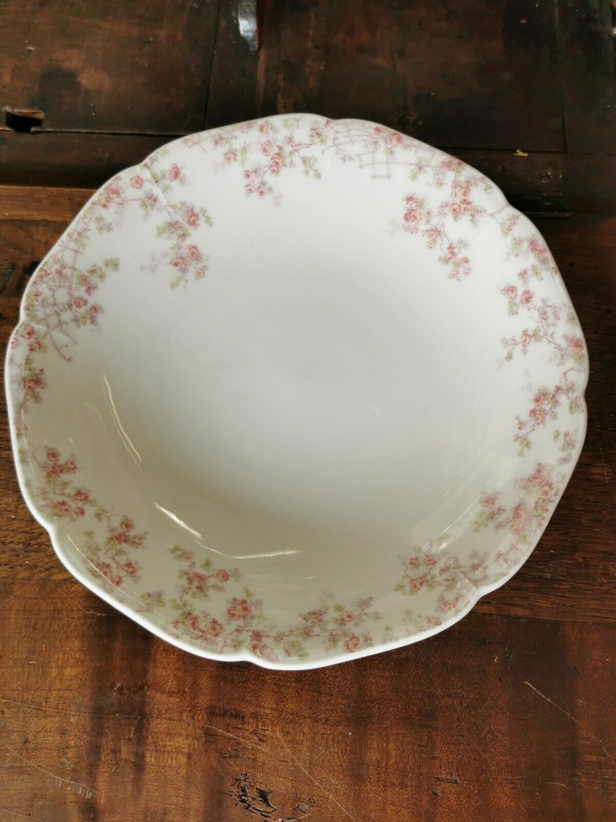 Limoges porcelain compotier present Franck Haviland decorated