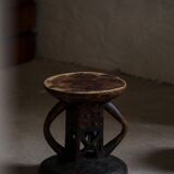 Hardwood stool Tonga (Batonga) carved with geometric patterns, 20th century, 1960s.