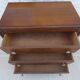 Art Deco chest of drawers with 3 drawers, brass flower handle, solid wood - Very beautiful