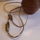 Rattan bedside lamp 60s
