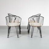 1950s Set of elegant dining chairs