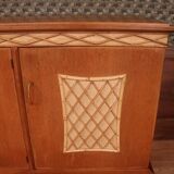 Wood and rattan sideboard