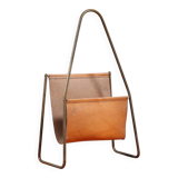 Carl Auböck magazine rack model 3808 leather