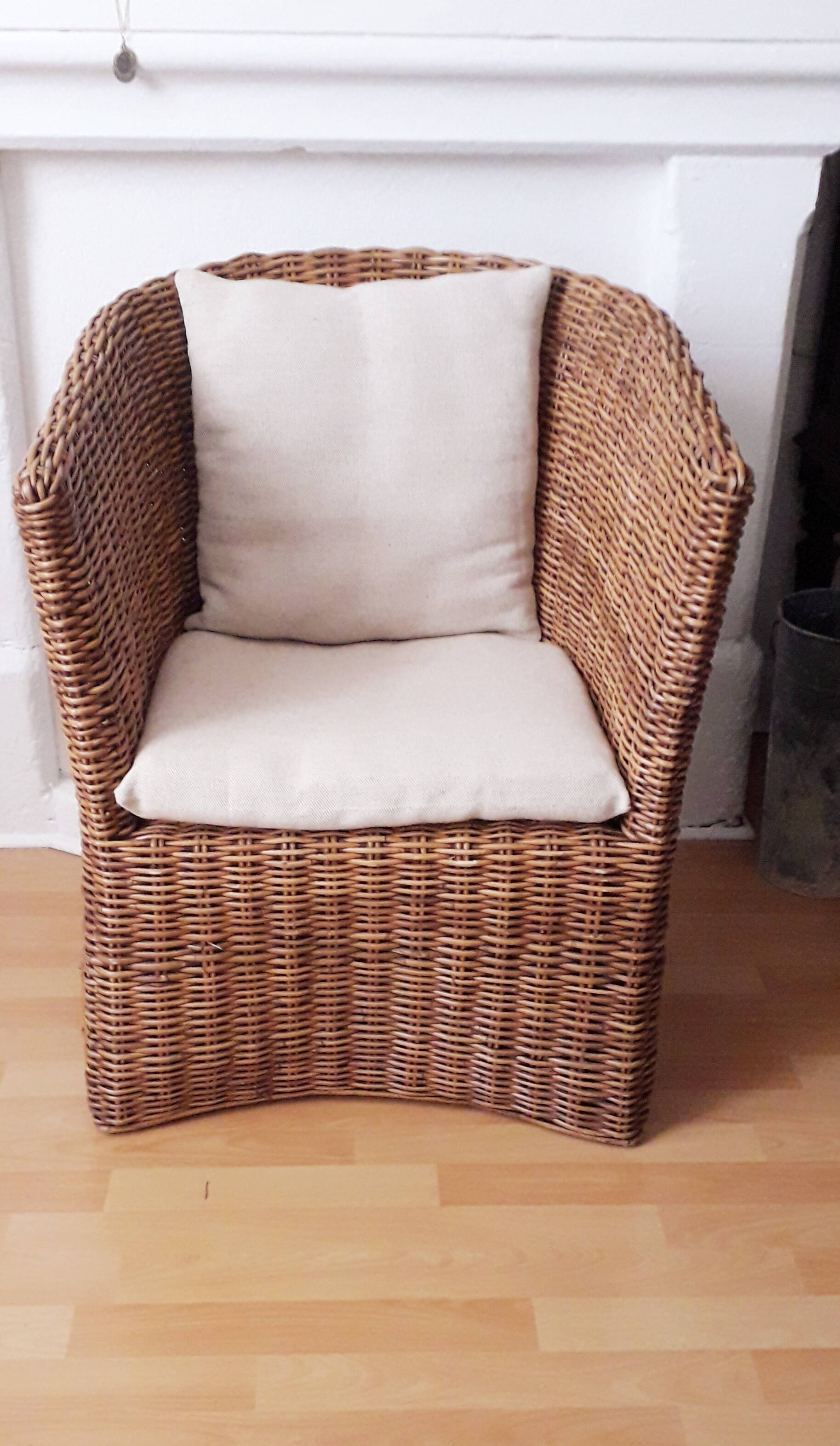 Rattan armchair