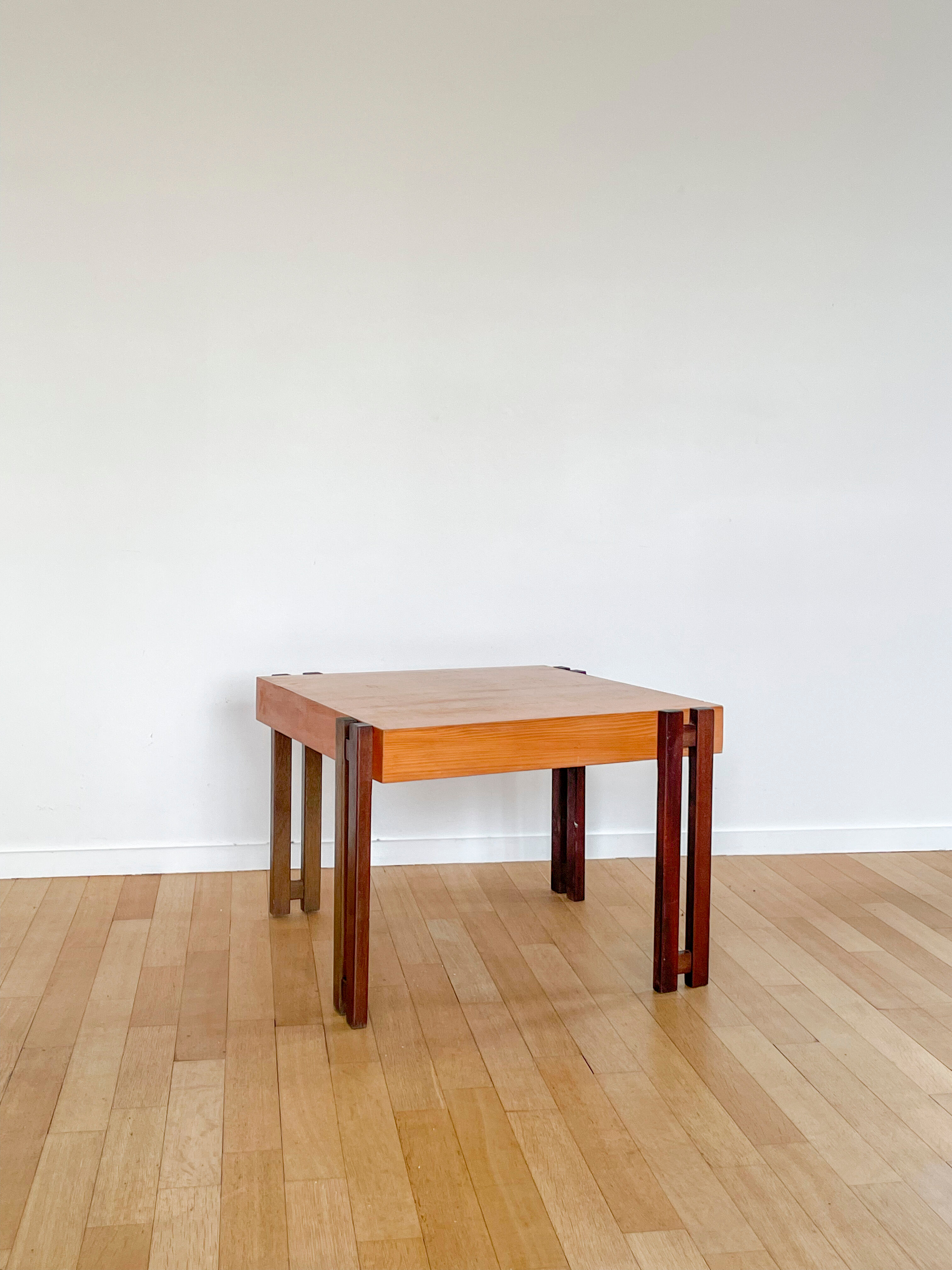 Scandinavian wooden coffee table, 1970