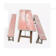 Set of tables & 2 brewery benches