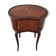 Curved side table in Louis XV style with marquetry - late 19th century