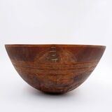 Salad bowl, ethnic wooden bowl