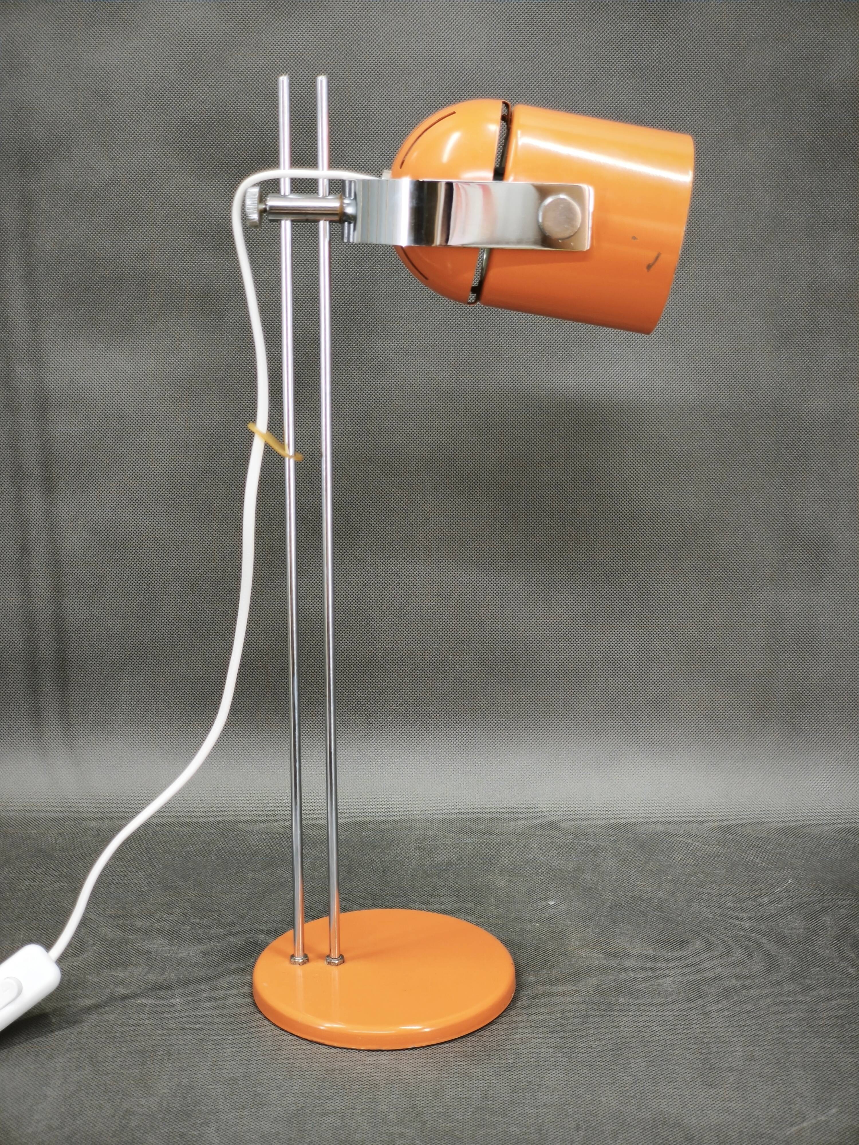 1960s Space Age Table Lamp by S. Jindra for Lidokov, Czechoslovakia