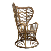 Chaise en rotin Gio Ponti, Italie années 1960