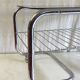Coffee table tubular chrome structure and smoked glass - 1970s