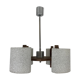 Scandinavian chandelier perspex and wood
