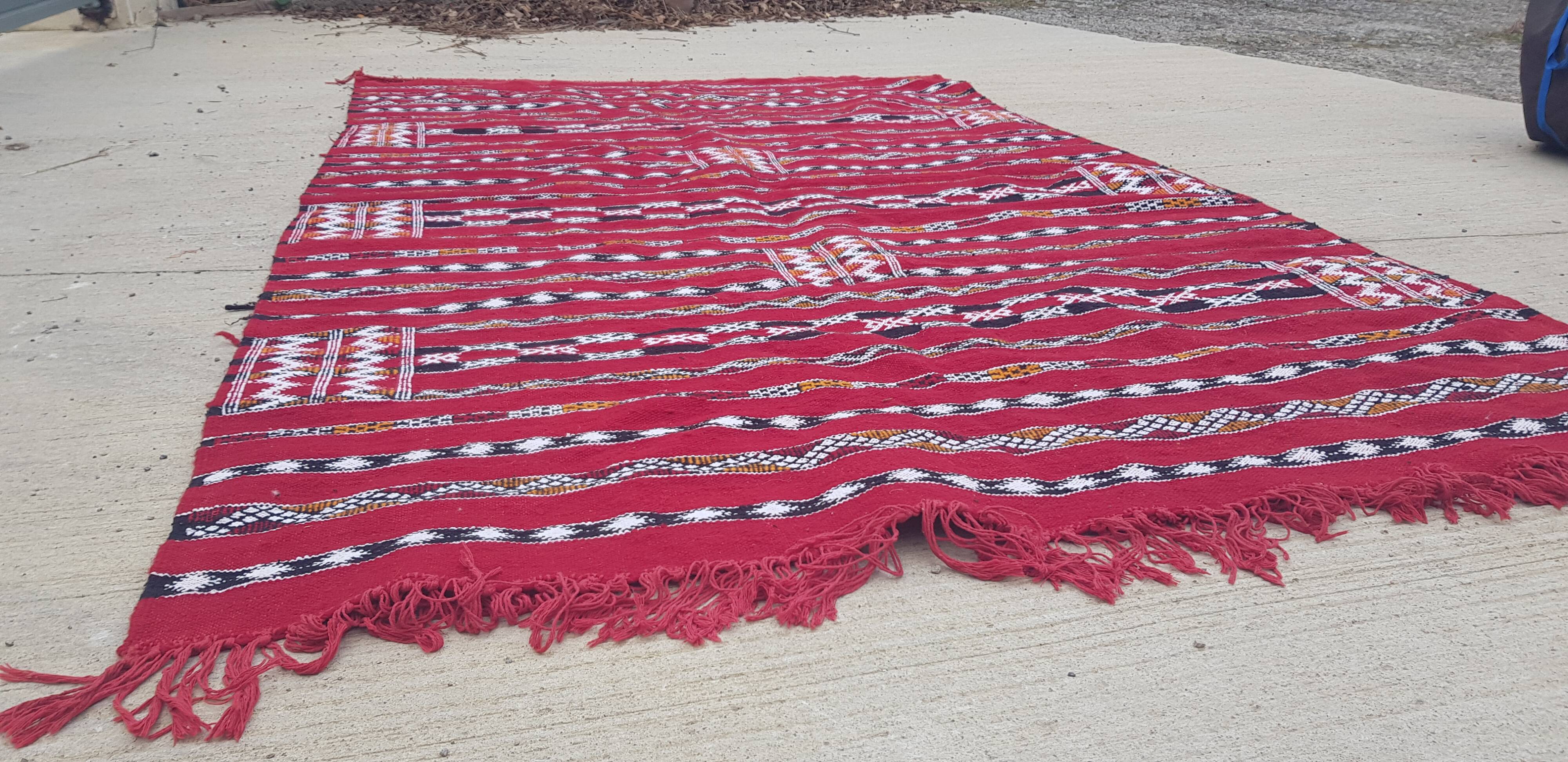 Handmade Berber kilim rug 150x250cm